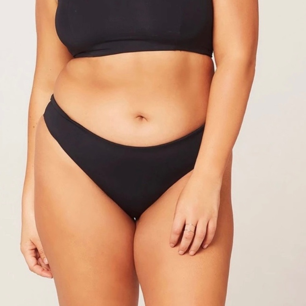 L*Space Rio Itsy Black Bikini Bottoms